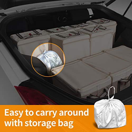 XCAR Solar Shield Breathable UV Protection Car Cover Fits Cars Up to 200 Inch in Length-with Gust Guard Strap
