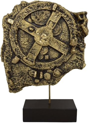 Talos Artifacts Antikythera Mechanism Sculpture The Ancient Greek First Computer in History Alabaster with Bronze Effect