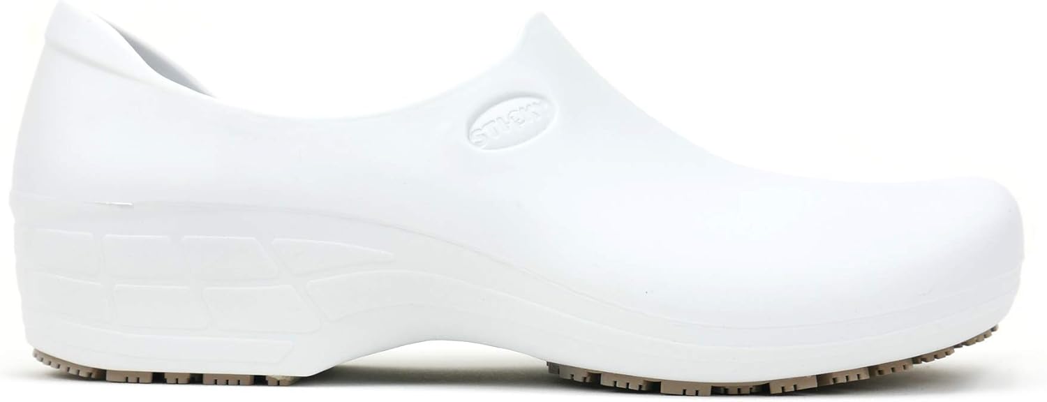All white slip resistant shoes Clearance