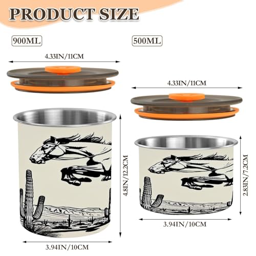Contenedor de Café Hermético de Acero Inoxidable 900ml miniatura 3