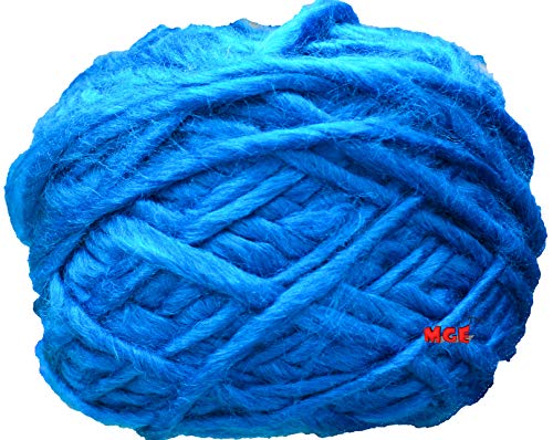 Image of M.G ENTERPRISE Knitting Roving Yarn Medium Thick Wool, Dark Blue 100 gm Best Used with Knitting Needles, Crochet Needles Wool Roving Yarn for Knitting. by M.G ENTERPRISE