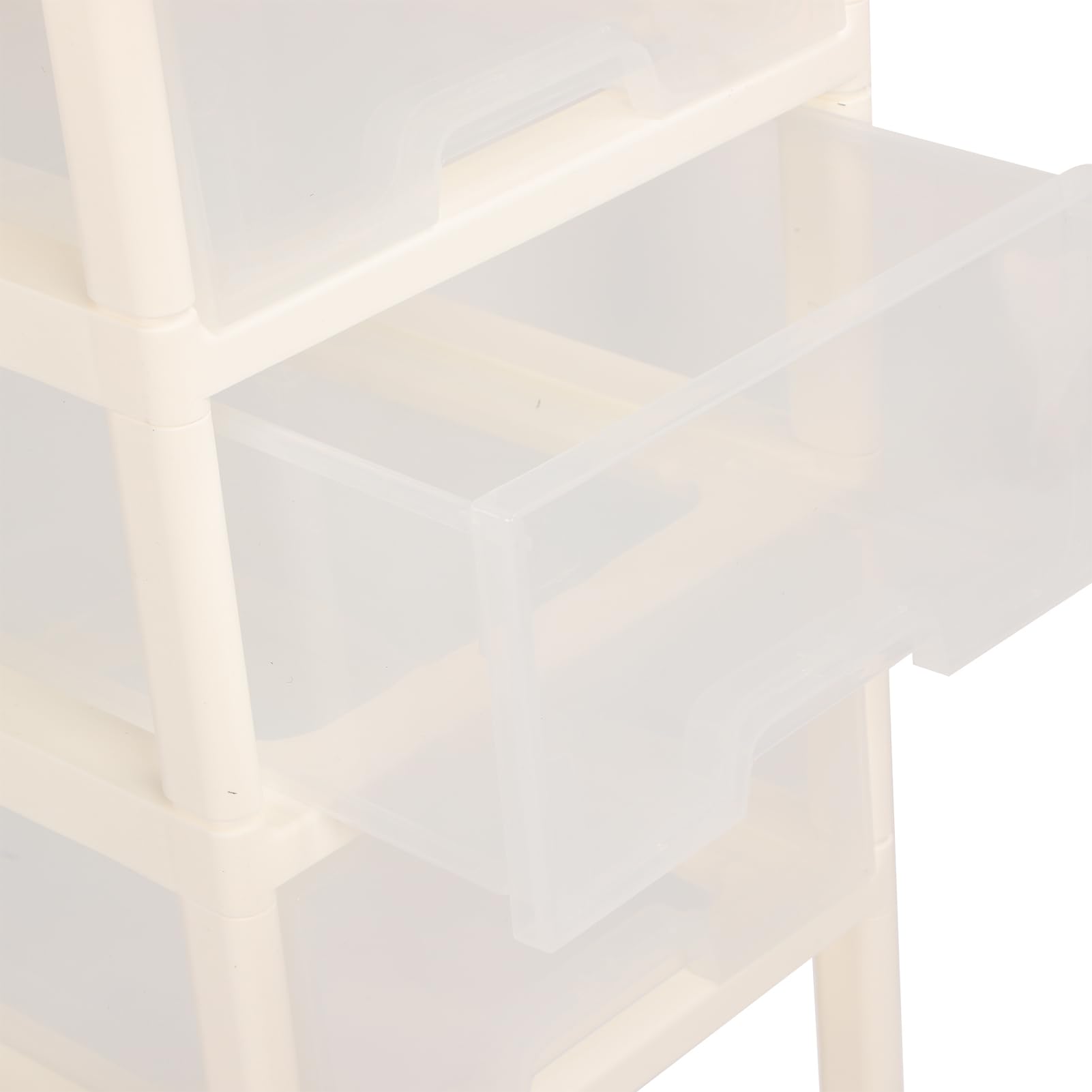 Carrito para Pañales para Bebés, Carrito para Pañales Móvil de Varias Capas con Ruedas, Asa y Cajones Reforzados, Organizador Versátil de Pañales para Bebés para Cambiador y Cuna