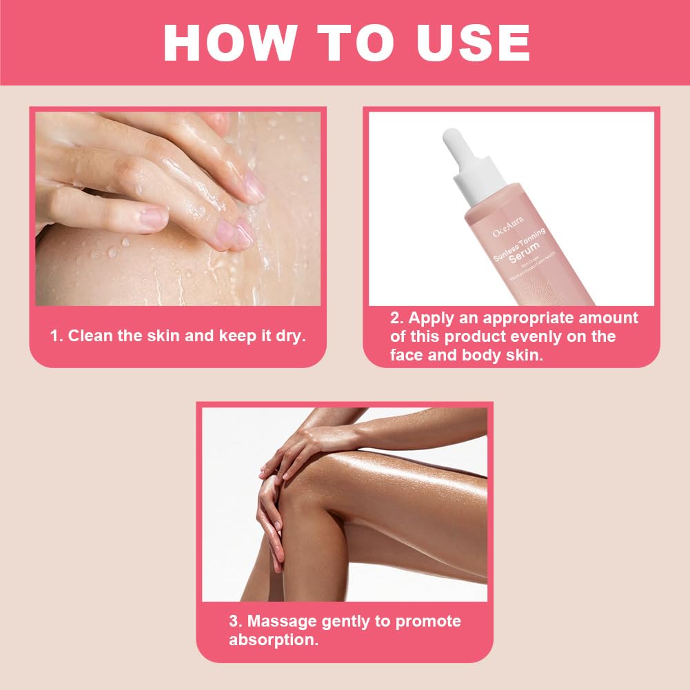 2PCS Tanning Drops, 2025 New Sunless Tanning Drops, No Sun Damage, Naturally Promote Melanin Production - Image 4