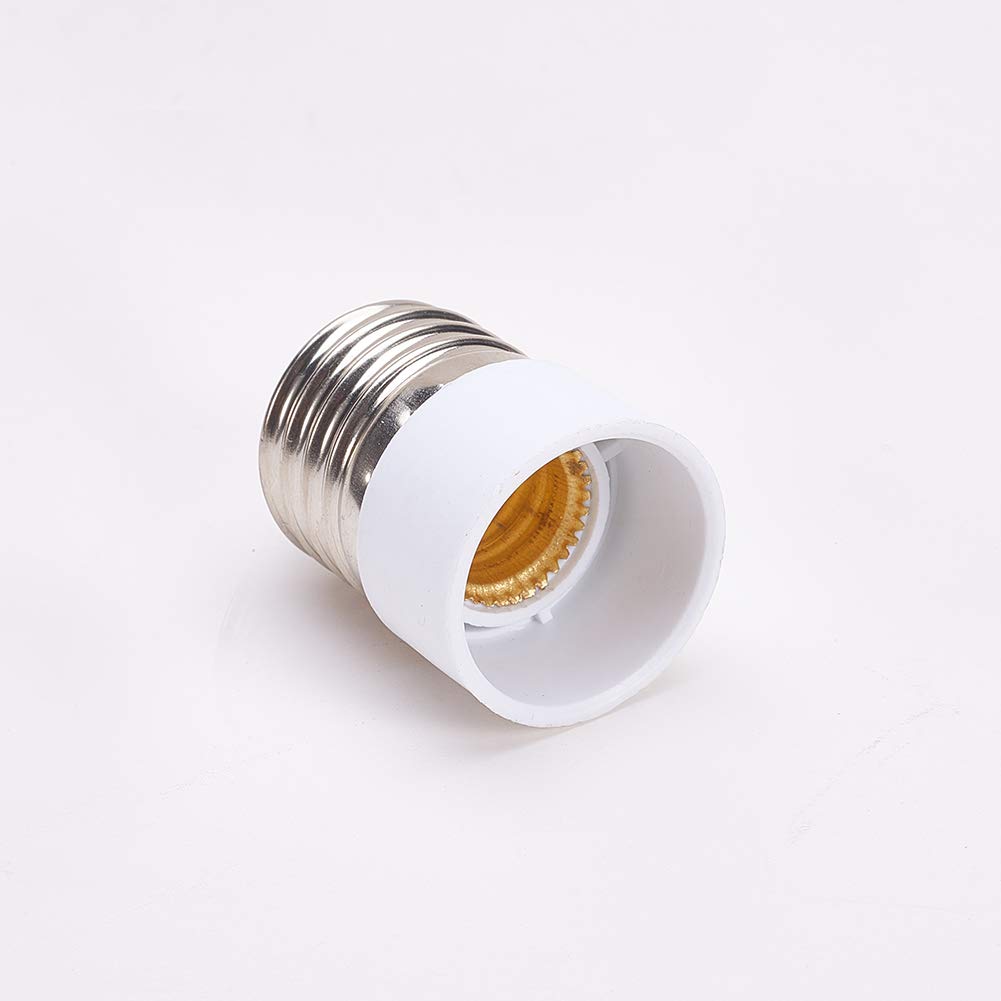 Othmro E27 To E14 Light Socket Bulb Base Adapter Converter Commutator White Light Sockets PBT AC 100-240V 7pcs