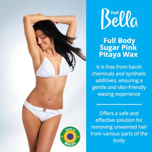 Cera Hidrossolúvel Natural Pink Pitaya Morna Depil Bella 1300g