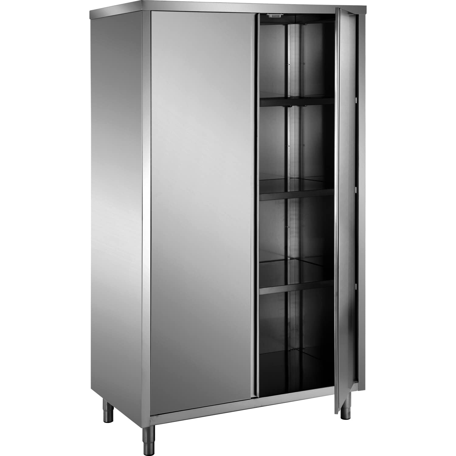 Saro Edelstahl-Lagerschrank mit 2 Flügeltüren 1200x600mm