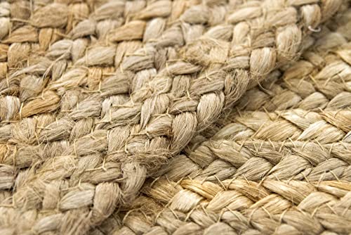 HAMID Rug Jute Alhambra Natural Colour, Jute Rug, Area Rug 100% Jute Fibre Hand Wovem, Braided Rug for Home, Living Room, Floor Carpet.(150x80cm) - Cosy Home Interiors HAMID Rug Jute Alhambra Natural Colour, Jute Rug, Area Rug 100% Jute Fibre Hand Wovem, Braided Rug for Home, Living Room, Floor Carpet.(150x80cm) - Image 9