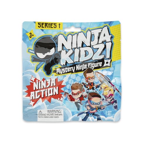 Ninja kidz Mystery Ninja Figures Mystery Set con 9 Personajes para coleccionar,...