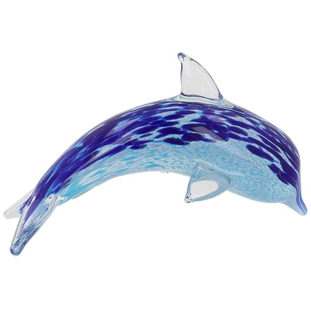 Shudehill Giftware Clear/Transparent Art In Glass Handmade Dolphin Figurine L 351321