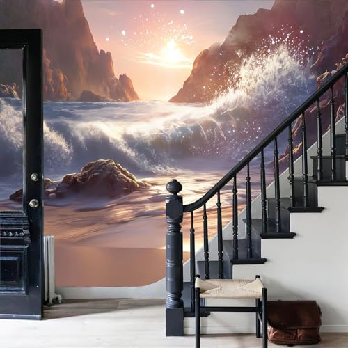 Fresque salon chambre 3D pour agrandir l'espace mural intérieur - 4