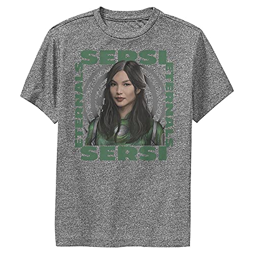 T-shirt Marvel Eternals Sersi pour garçon en maille anthracite taille M - 2