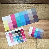 Passt in jede Handtasche und in jedes Portemonnaie, matt foliert und feucht abwischbar.