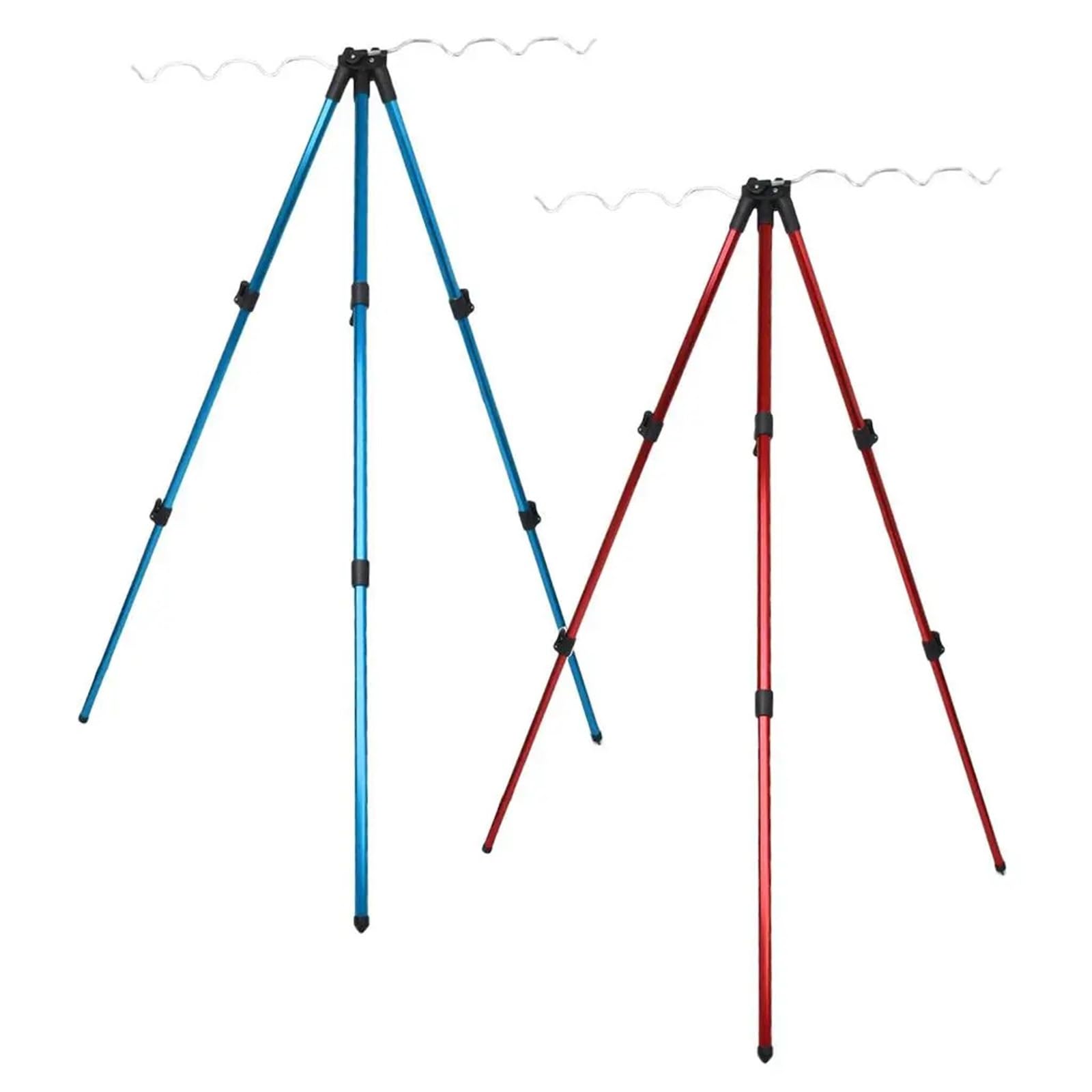 Porta Canna da Pesca Canne da Pesca telescopiche Regolabili Portatili Supporto for treppiede Riposo for Sport all'Aria Aperta