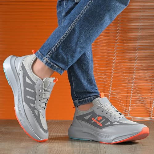 Image of Centrino Trendy Sneakers for Man | Casual Shoes for Men Stylish | Lightweight Lace-Up Canvas Walking Shoes | Cushioned Insole | Breathable Comfortable | Anti-Skid Sole | Premium Mens Sneaker Shoes (6831)