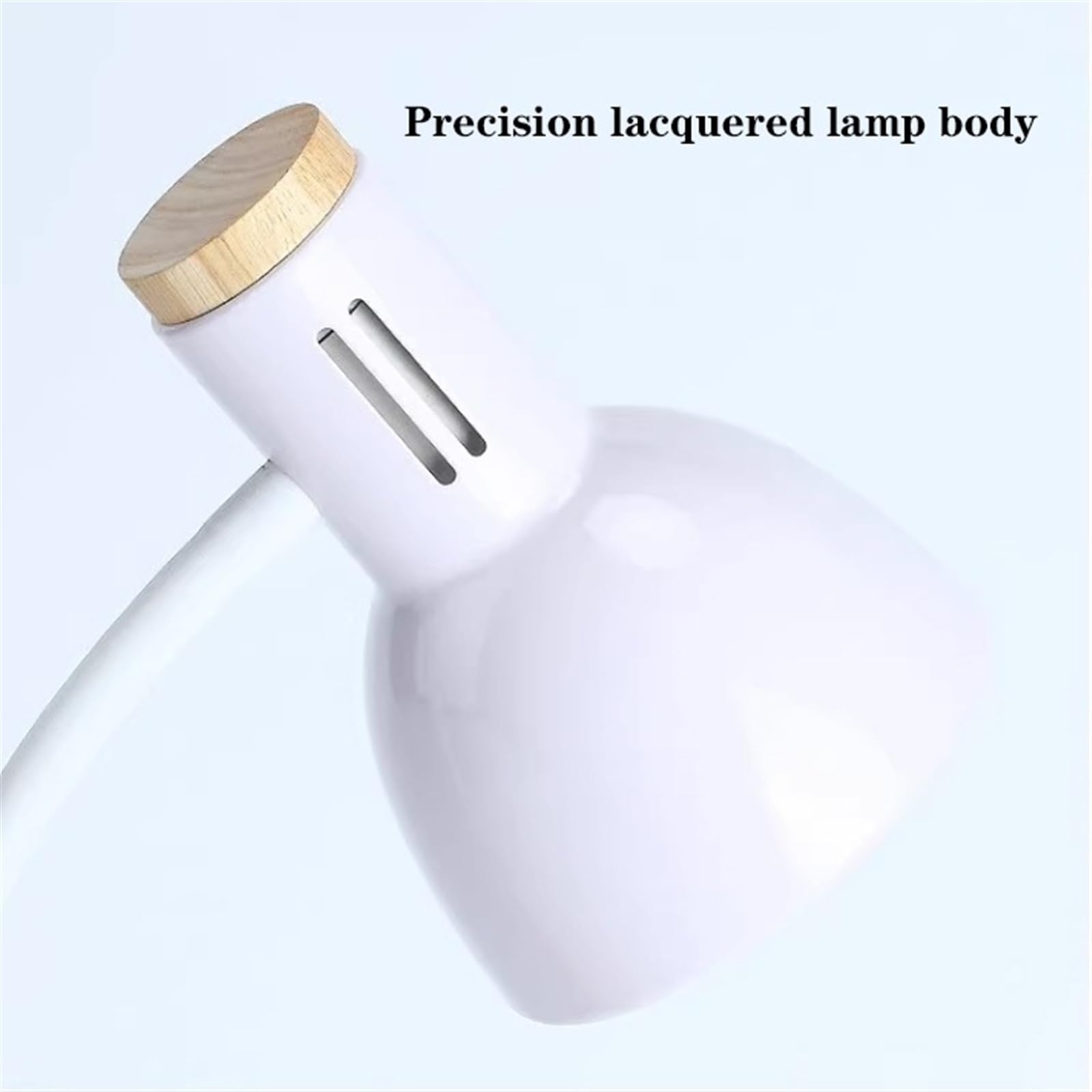 Lampe de bureau Lampe de bureau LED avec base en bois, lampe de bureau avec protection des yeux avec interrupteur à bouton, lampe de lecture à intensité variable avec 3 modes d'éclairage Lampe de bure