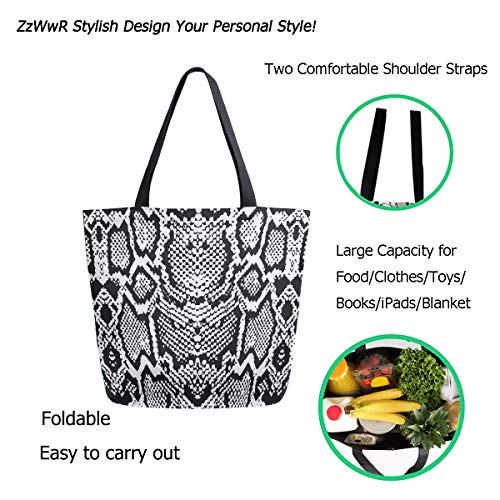 Stylish Canvas Shoulder Tote Bag, Bees Skulls USA Flag Extra Large Handle Bag for Men Women Gym Beach Travel Shopping3