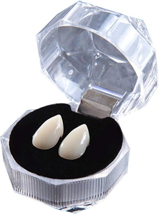 Bommy Vampire Fangs Teeth Dentures Halloween Cosplay Props for Costume Parties 13MM