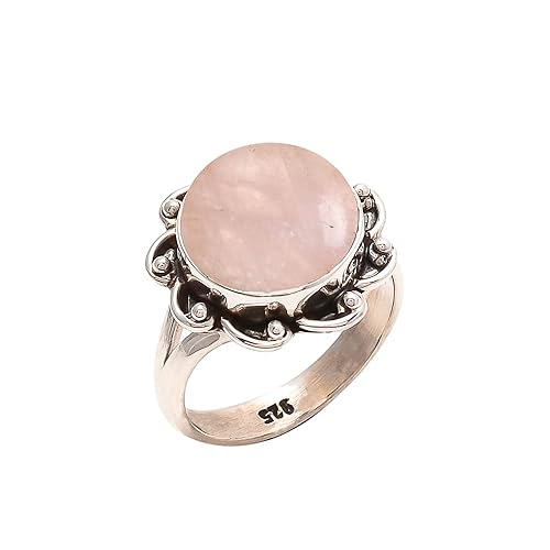 925 Sterling Silver Rose Quartz Ring | Amazon