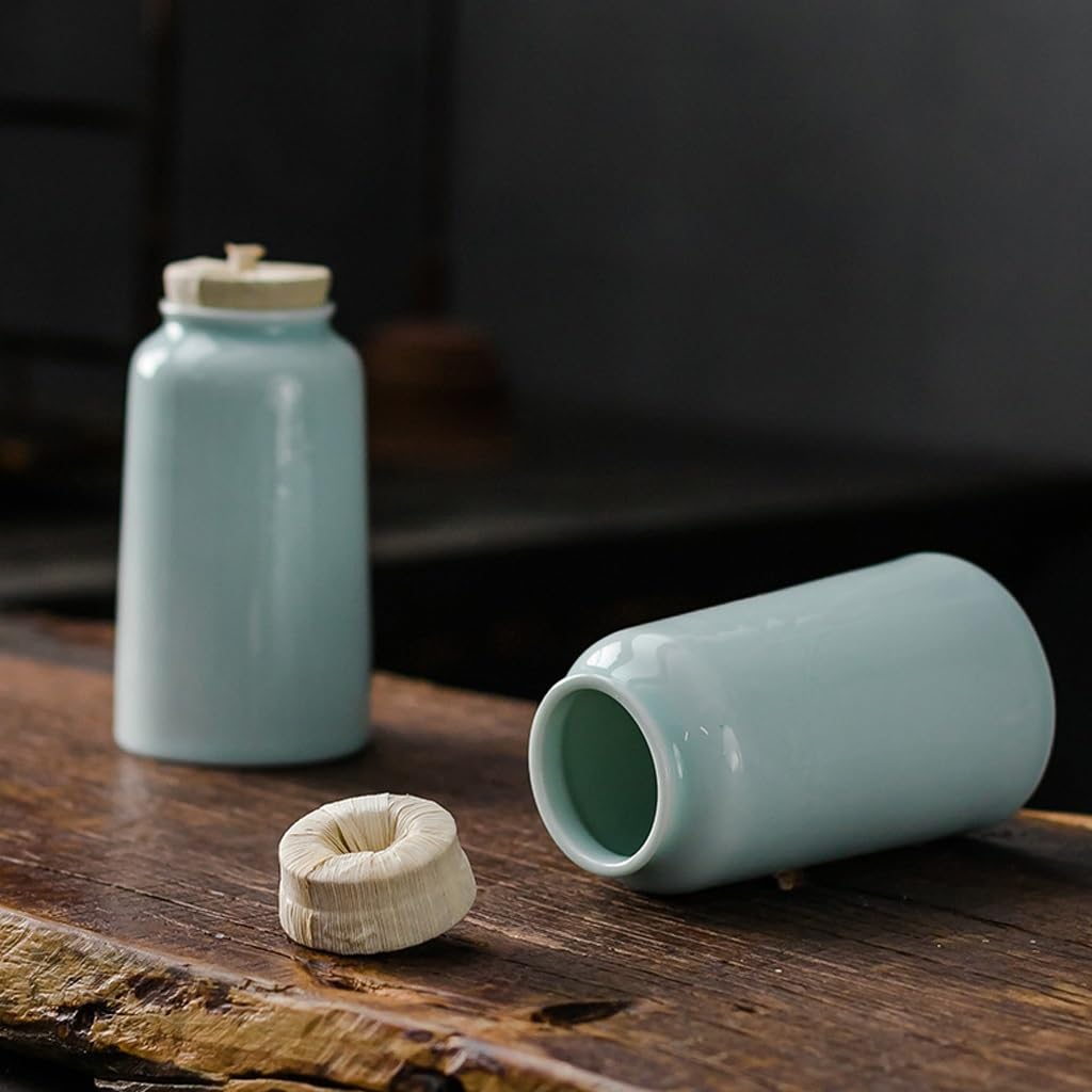 Cukiernica na herbatę, ceramiczne puszki z rzeźbieniem w cieniu, zamknięte puszki, pojemniki do przechowywania herbaty, elementy dekoracyjne do domu, przechowywanie liści herbaty