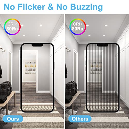 Gr4tec LED Recessed Ceiling Lights Dimmable, 6X 6W LED Downlight 4000K Natural White, Downlights for Ceiling Bathroom IP65 Waterproof, 35mm Ultra-Slim, φ68-80mm Hole Spotlights for Living Room Gr4tec LED Recessed Ceiling Lights Dimmable, 6X 6W LED Downlight 4000K Natural White, Downlights for Ceiling Bathroom IP65 Waterproof, 35mm Ultra-Slim, φ68-80mm Hole Spotlights for Living Room