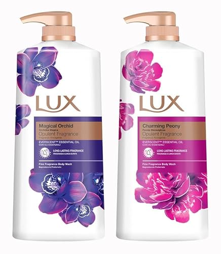 Lux Body Wash Magical Orchid Body Wash 1L (1 Pack) & Charming Peony BodyWash 1L (1 Pack) (Total 2 Packs) Lux Body Wash Magical Orchid Body Wash 1L (1 Pack) & Charming Peony BodyWash 1L (1 Pack) (Total 2 Packs)