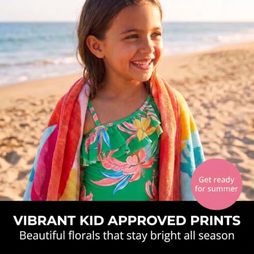 Image of Kanu Surf Girls Morgan Floral Ruffle 1-Shoulder 1-piece Swimsuit