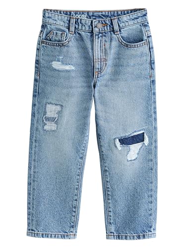 Jean ample garçon NEXT coton pantalon denim large enfant bleu classique