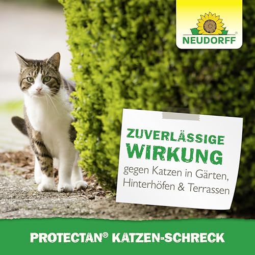 Neudorff Protectan Katzen-Schreck – Anwendungsfertiges Fernhaltemittel vertreibt Katzen wirkungsvoll, ohne sie zu schädigen - ausreichend für 20m², 200 g