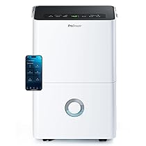 Pro Breeze Deumidificatore Casa Muffa 30L, giorno, display digitale dell’umidità, Drenaggio continuo, Timer 24 ore, Funzione di sbrinamento automatico – Ideale per umidità e condensa