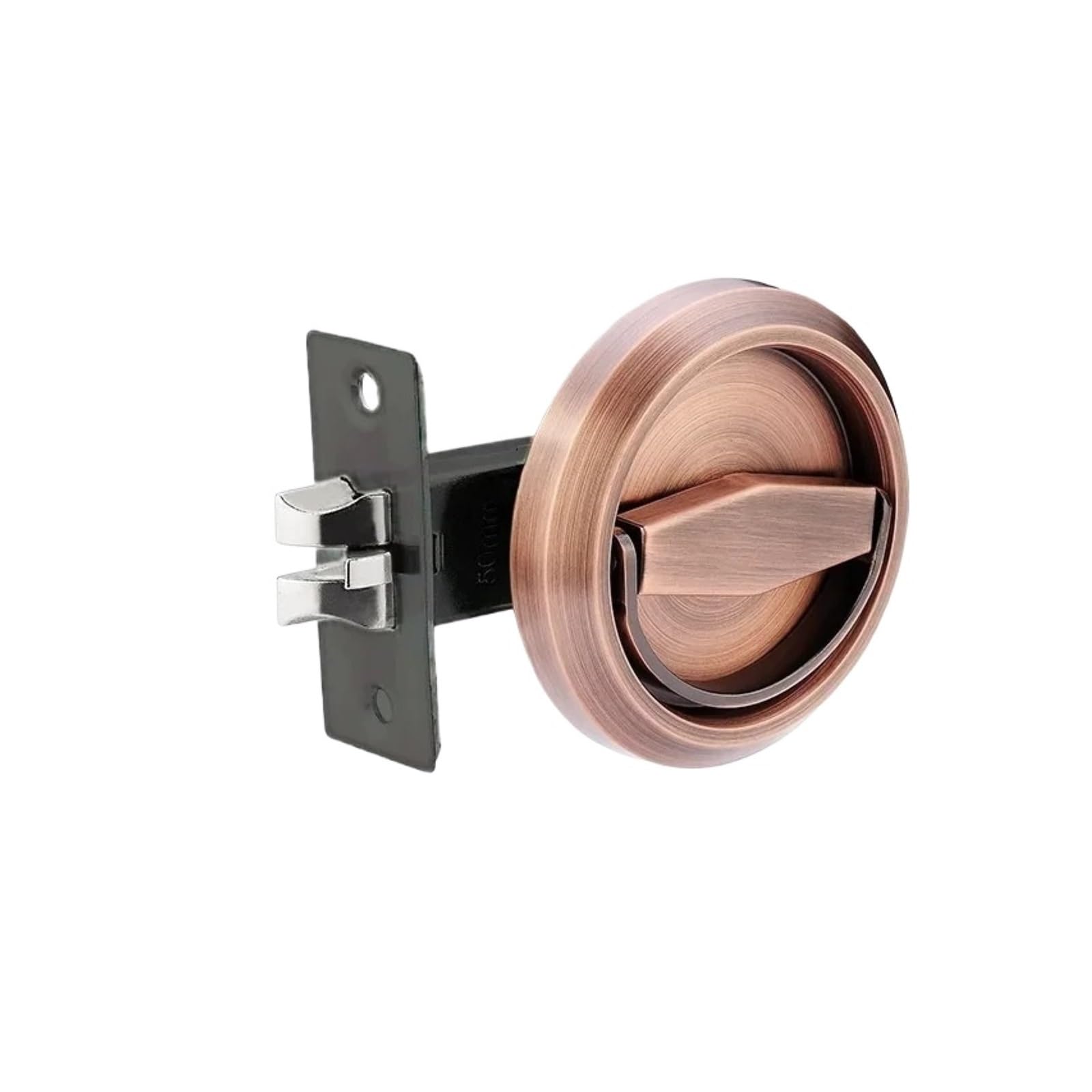 YXINAER Round Recessed Door Lock Stainless Steel Invisible Door Lock