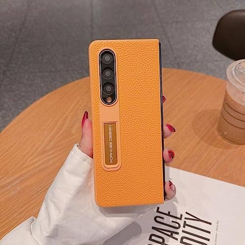 Coque Samsung Z Fold 4 Orange Antichoc pour Visionnage Mains Libres