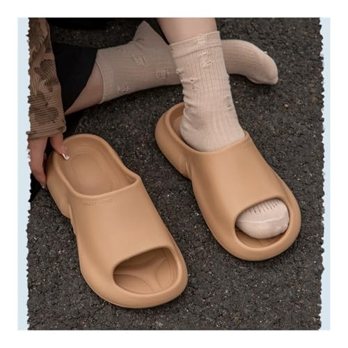 Bath Slippers Men's and Women's Indoor and Outdoor Comfortable Bathroom Slippers for Showering and Indoor use(Brown,11)4