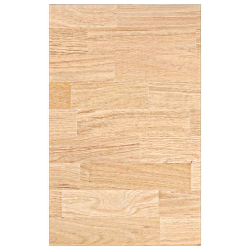 Plan de travail robuste en bois de chêne pour cuisine et établi comme plan de travail de cuisine en bois massif aspect naturel