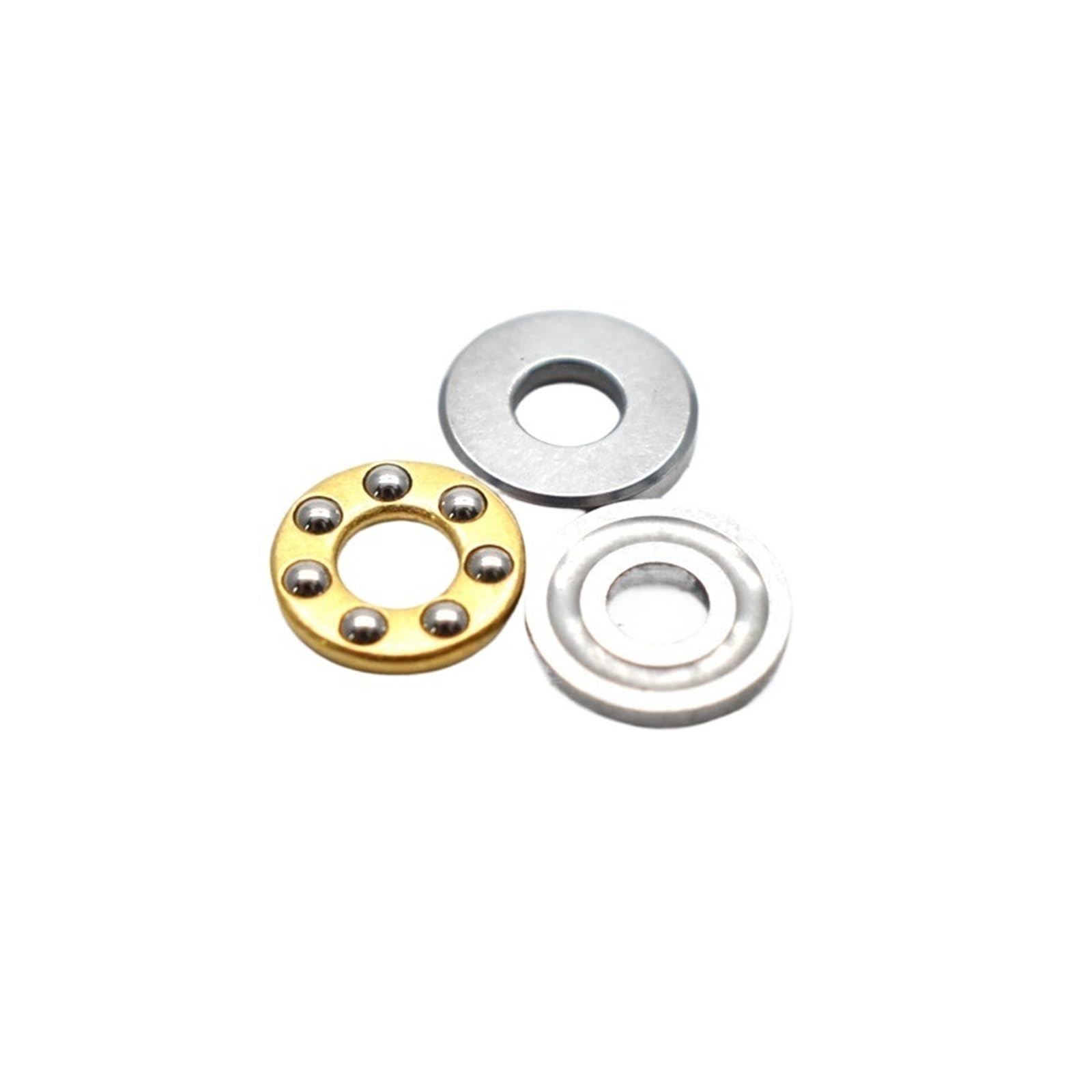 10PCS F2-6M to F12-23M F3-8M F4-9M F5-10M F8-16M F10-18M F12-21M Mini 3-in-1 Thrust Ball Bearing(F7-15M 7x15x5mm)