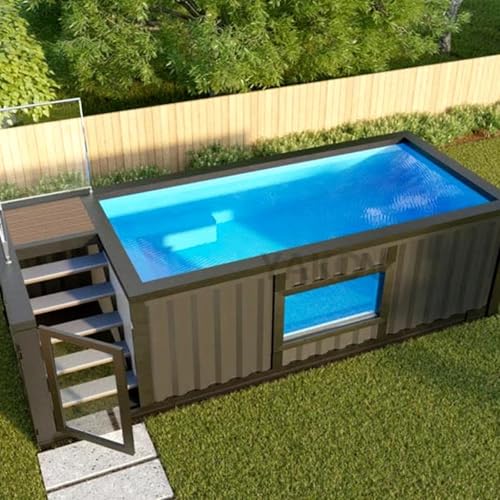 Piscina prefabricada de fibra de vidrio de 20 pies y 40 pies para la venta - Piscina al aire libre sobre el suelo