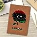 Leather Notebook for Men Women Vintage Libya Libyan Flag Rose Flower Notepad Lined 100 Pages A5 Ruled Sketchbook Journal for Drawing Writing Note Taking Travel Diary for Business Work College School