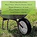 Parts Camp 10 inch Plastic Wheel Fits Oregon 72-110 hand trucks, lawnmowers, utility carts, radio flyer wagon, Lawn Sprayer, Trash Can, BBQ Grill Universal Wheel 9615