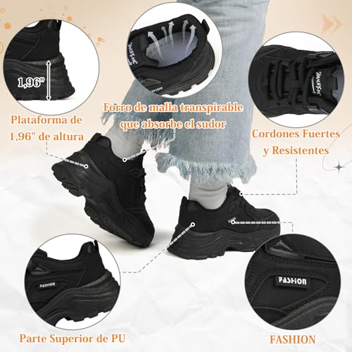 Consejos y reviews para comprar Zapato negro plataforma comprados en linea. 6 Imagen adicional