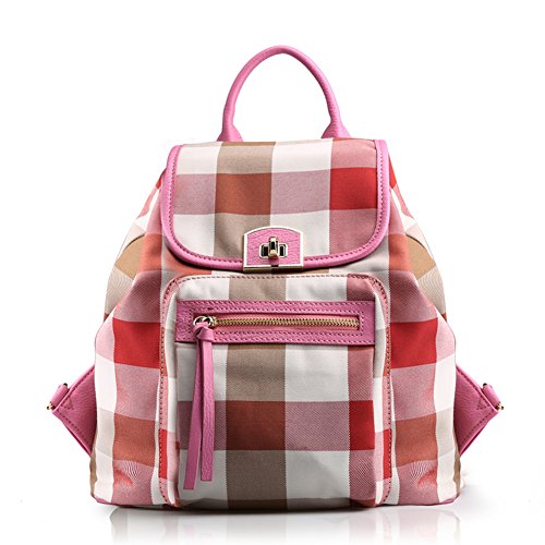 Sac à dos en toile casual noir et sacoche épaule en mousseline pour femme