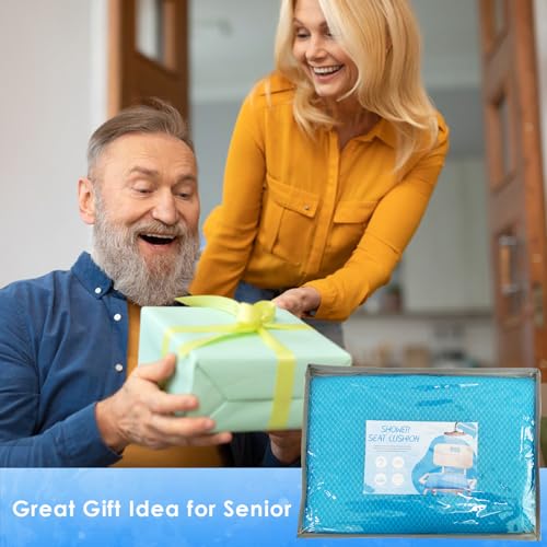 Shower Seat Cushion for Shower Chairs, Transfer Benches in Bathtub, Cushion for Sauna, 3D Mesh Pad with Hook, Slip-Resistant, Design for Elderly, Senior, Handicap & Disabled - Thumbnail 2