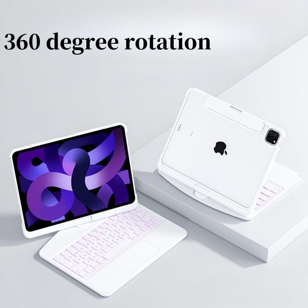 Amazon.com: kaidisen 360 Rotating Transparent Keyboard for iPad
