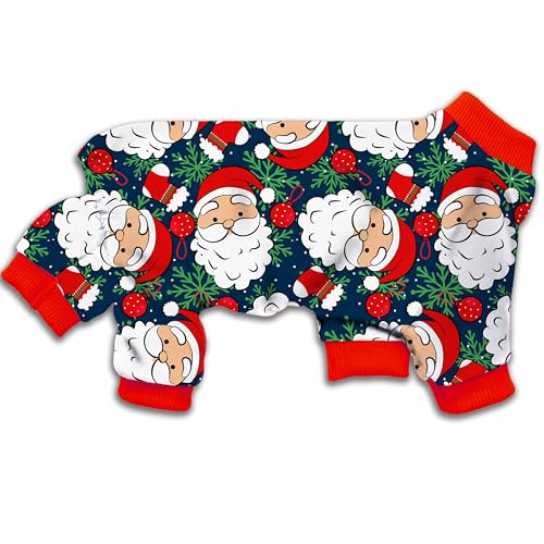 Pijama para perro Santa Claus con mangas para cachorros S miniatura 3