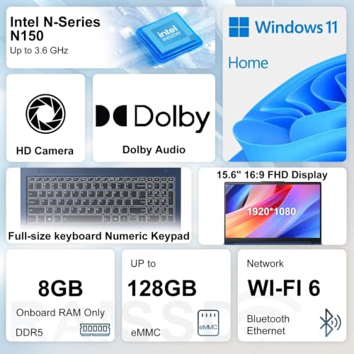 Image of Lenovo IdeaPad Slim Laptop with Ryzen 7 170 & 15.3 inch WUXGA, 64GB + 1TB