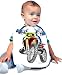 Just Add A Kid 423 Motocross Baby Oversize Bib 0-18 Months White