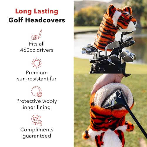 Daphne's Tiger Golf Driver Headcover for Men & Women