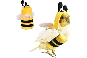 Anelekor Halloween Pet Dog Costume Small Animals Clothes Parrot Cosplay Outfit Bee...