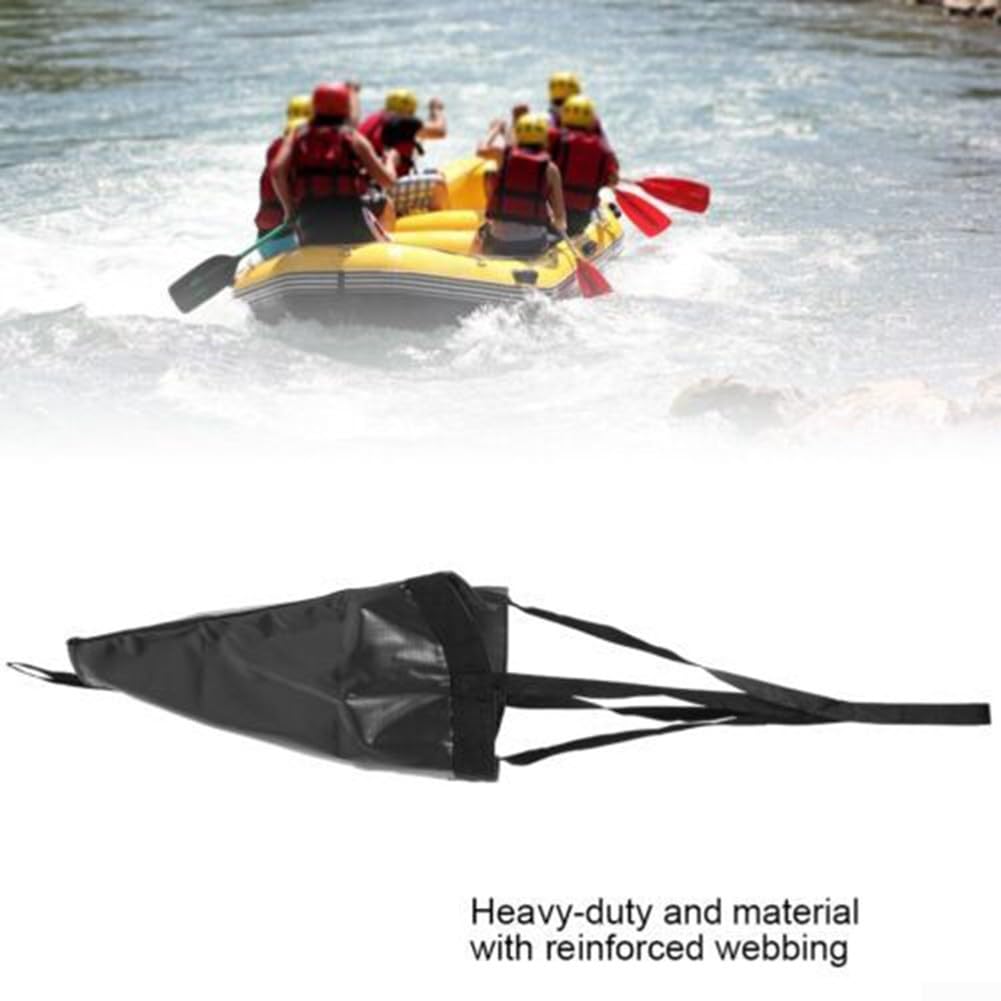 Honseadek Freno de mar de PVC para barcos pequeños, ancla de paracaídas para la deriva de canoa, ancla de mar para barco inflable, Pesca para control lento (XL)