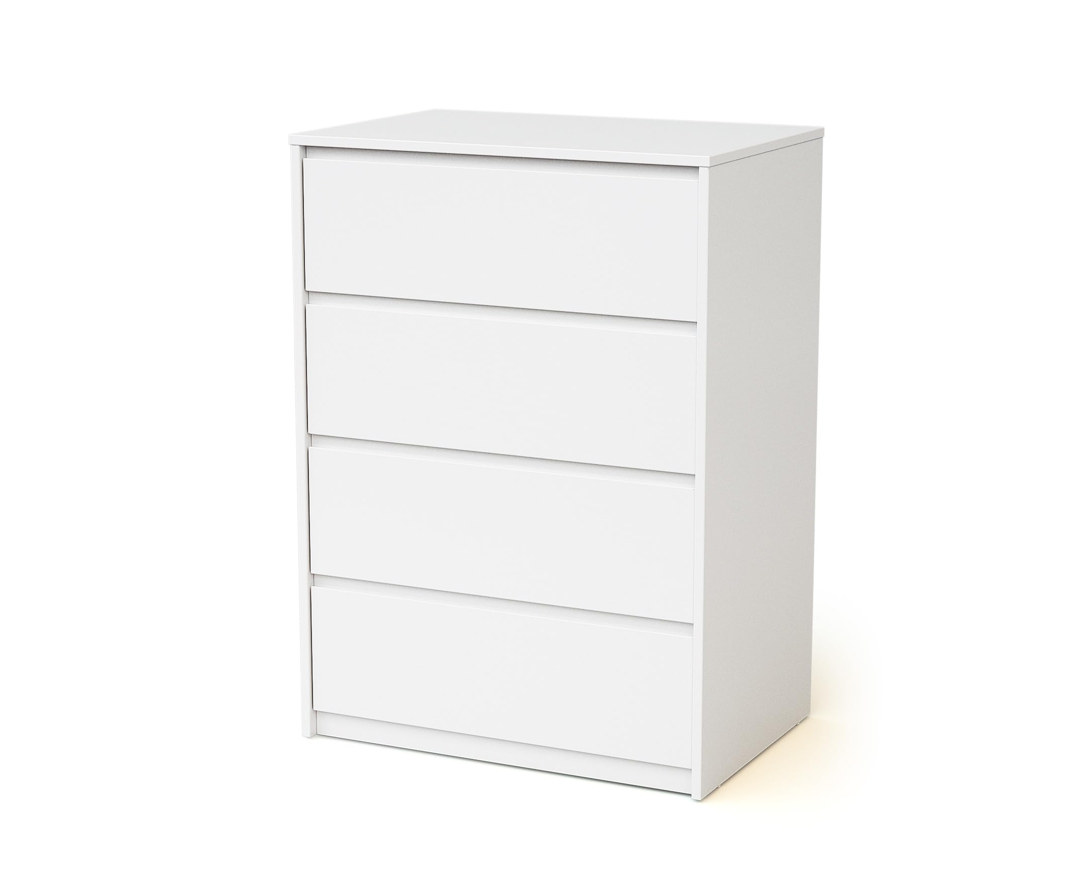 WEBABY - Cajonera bebé de 4 cajones con cambiador madera 50 cm UNO - Blanco