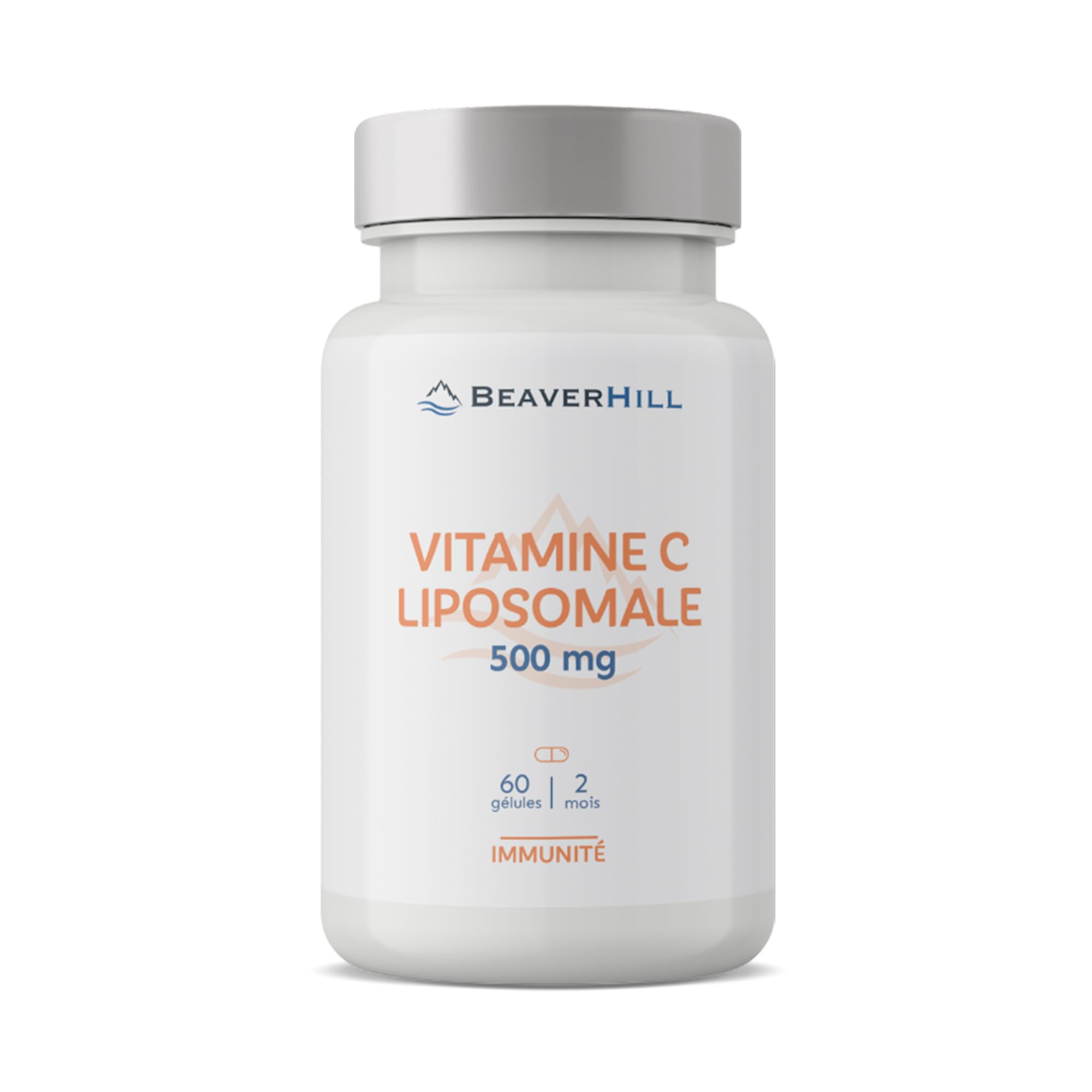 Vitamine C Liposomale 500 mg | 60 Gélules Végétales pour 2 mois | Absorption Optimale | BEAVERHILL | Fatigue - Antioxydant - Énergie - Immunité