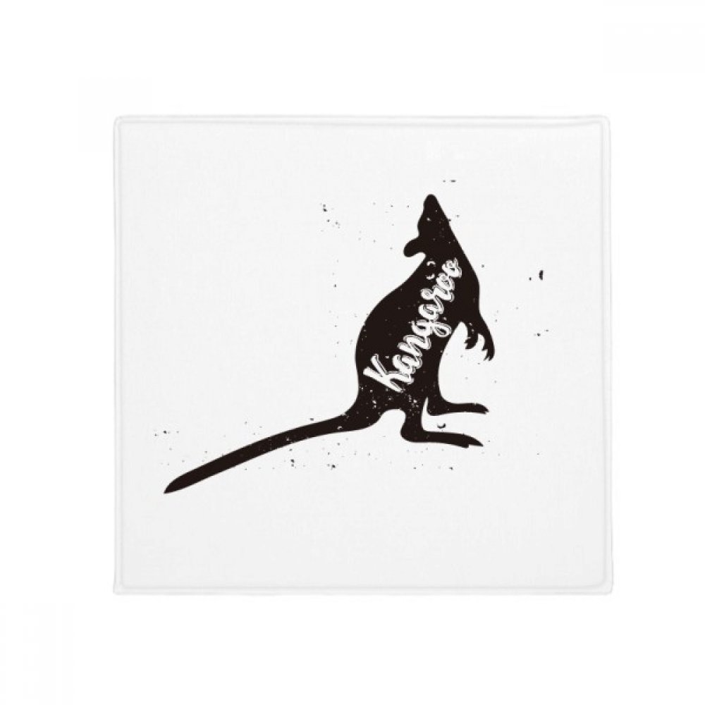 Tapis de sol rond cheval noir et blanc 60cm antidérapant pour cuisine et salon
